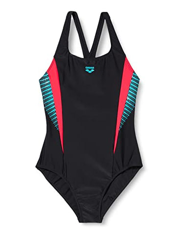 ARENA Damen gevind med enkelt hul One Piece Swimsuit, Black-black-anguria, EU im Sale
